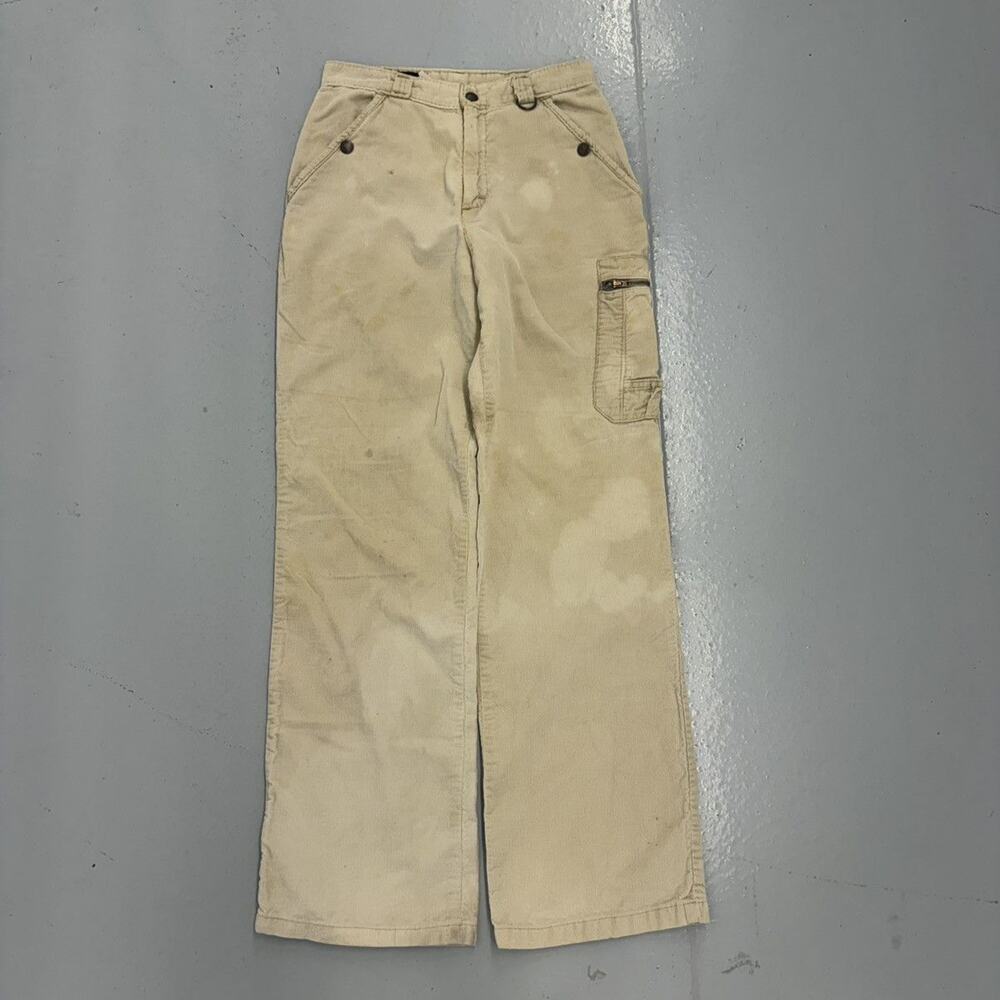 Vintage 70s Land Lubber Cream Cargo Cotton Corduroys 25x29